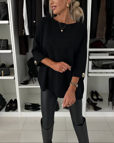 Krysia - Miękki Sweter Zapinany Na Guziki