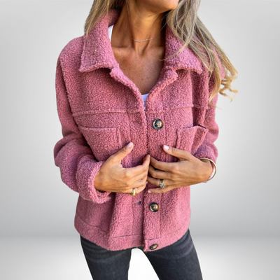 Diana - Stylowa Kurtka z Guzikami