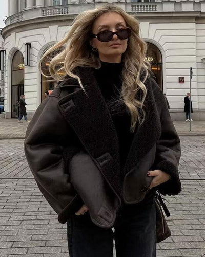 Renata – Krótka Kurtka Z Kożuchem