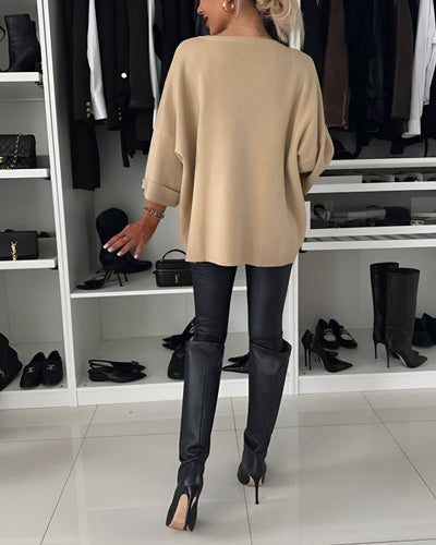 Krysia - Miękki Sweter Zapinany Na Guziki