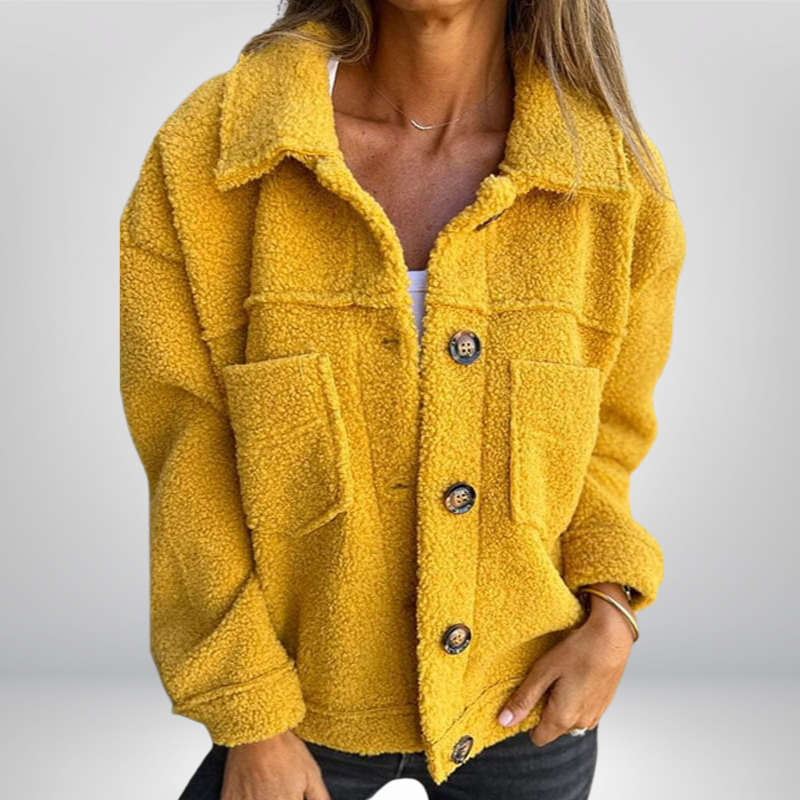 Diana - Stylowa Kurtka z Guzikami