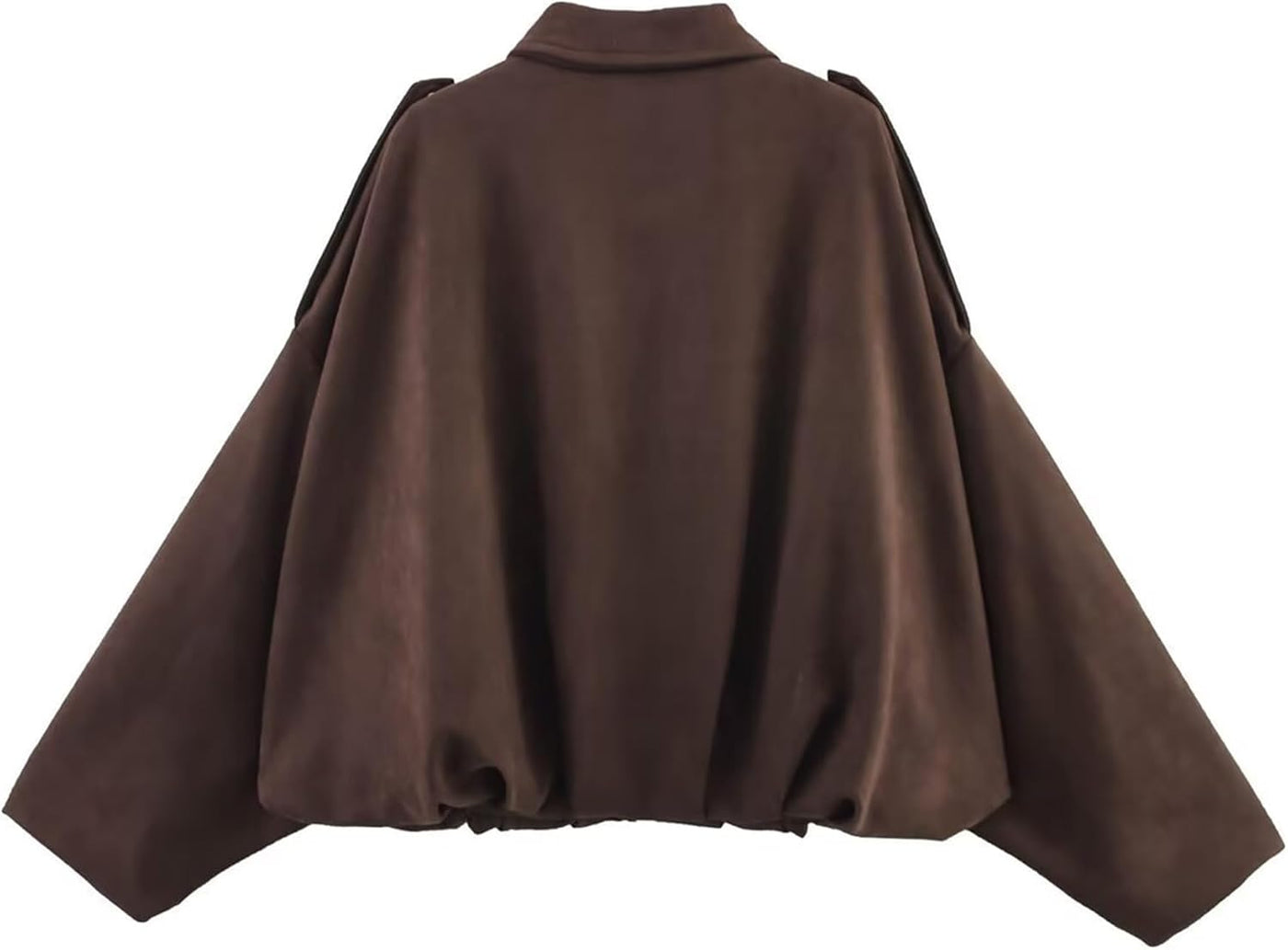 Alicja – Stylowa Kurtka Bomberka z Imitacji Zamszu