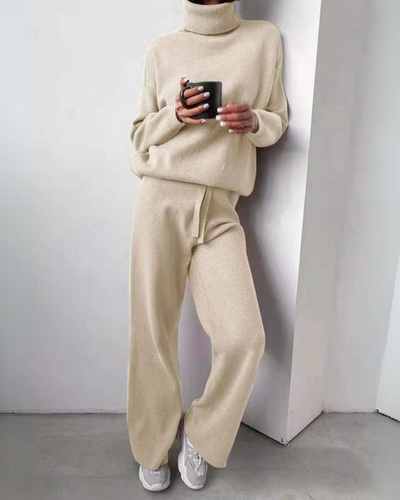 Dorota – Szykowny Dwuczęściowy Komplet Z Golfem