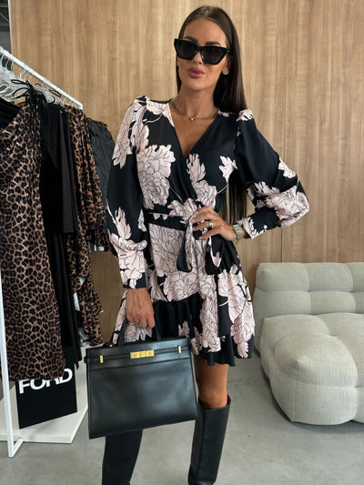 Diana - Elegancka Kwiatowa Sukienka