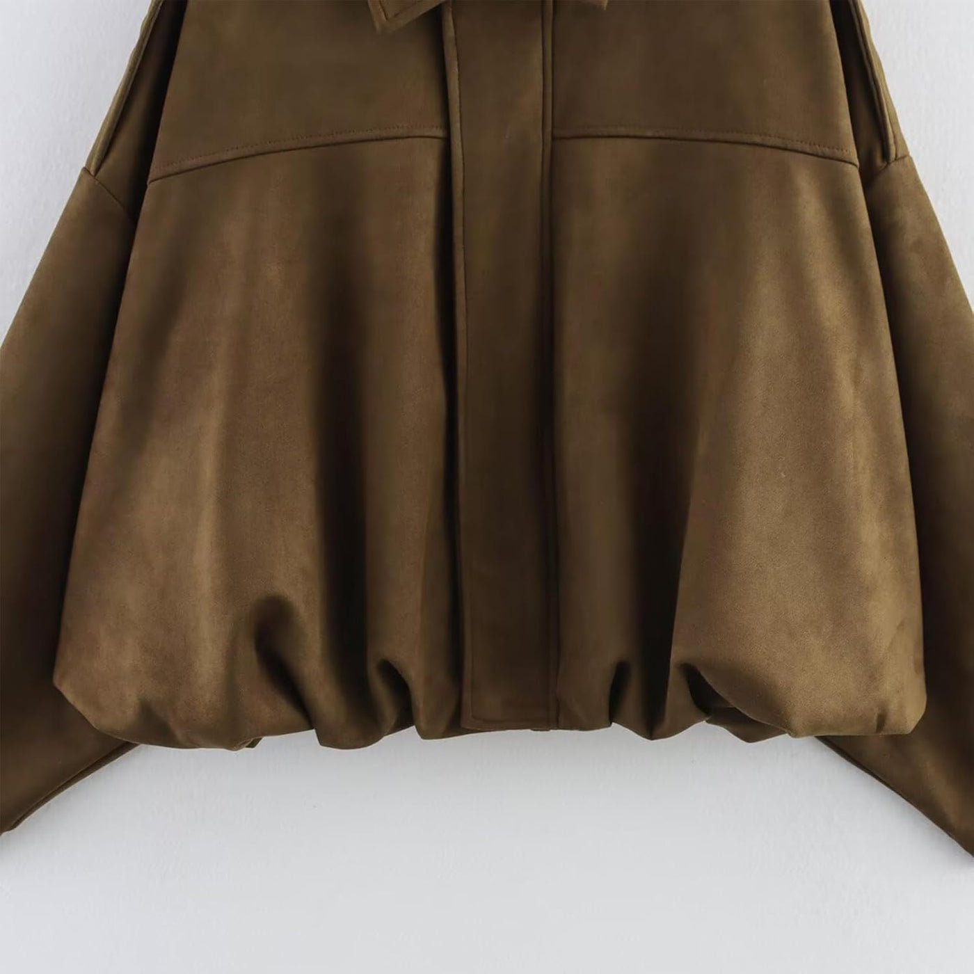 Alicja – Stylowa Kurtka Bomberka z Imitacji Zamszu