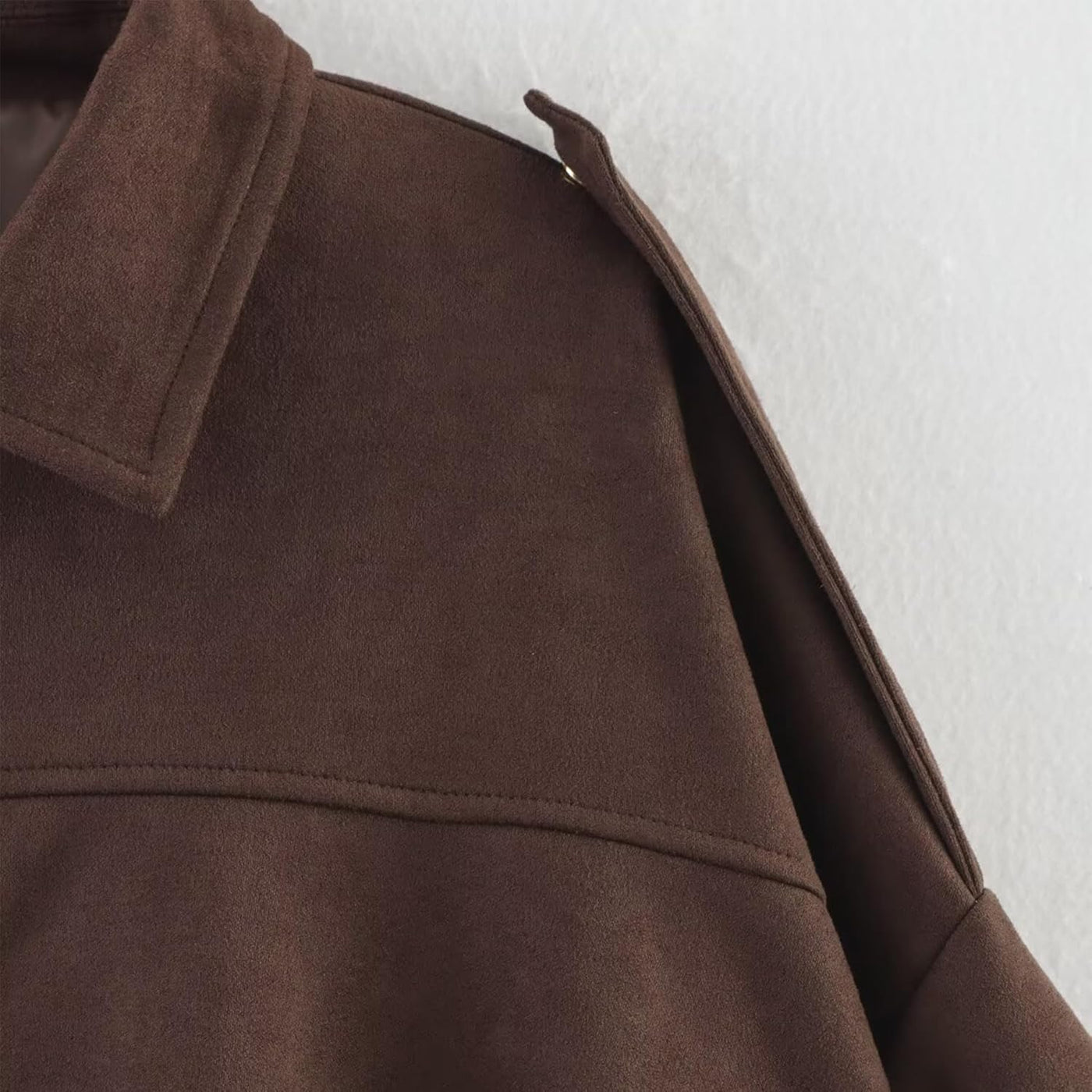 Alicja – Stylowa Kurtka Bomberka z Imitacji Zamszu