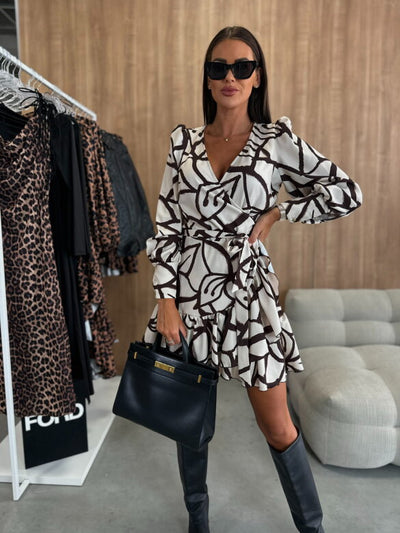 Diana - Elegancka Kwiatowa Sukienka