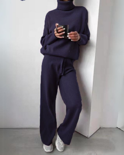 Dorota – Szykowny Dwuczęściowy Komplet Z Golfem