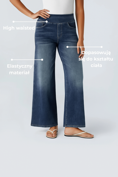 Erina - Elastyczne Spodnie Z Wysokim Stanem